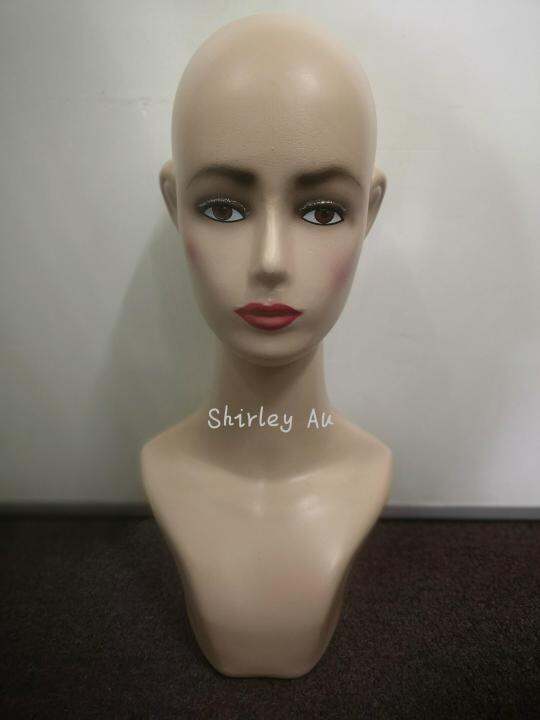 9068GS Plastic Mannequin Perempuan Woman Female Patung Model Kepala ...