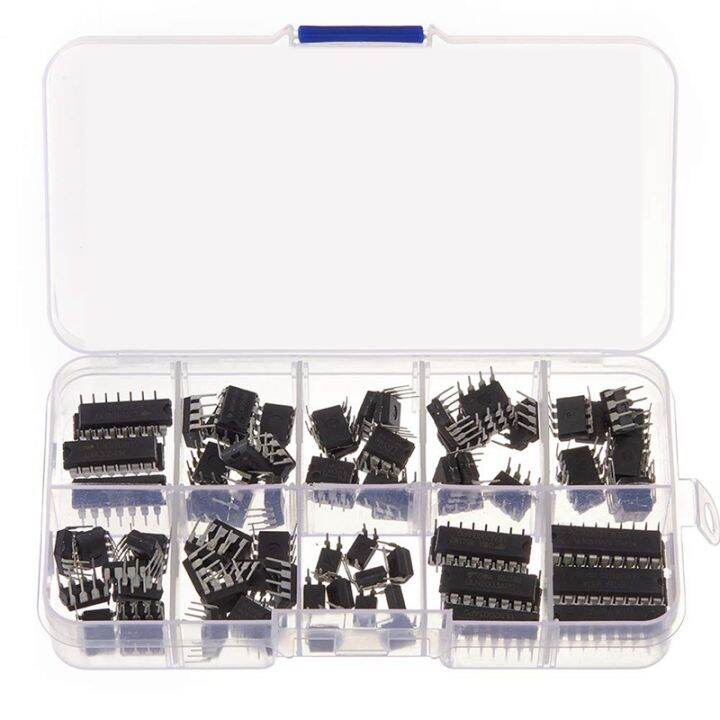 150pcs IC Chip Assortment Kit - LM324, NE555, LM358, UA741, Op Amps ...
