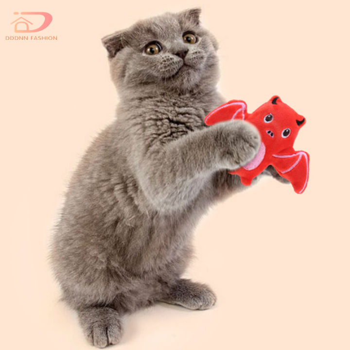 ของเล่นสัตว์เลี้ยงในร่มแมวของเล่นเคี้ยวยัดไส้แบบโต้ตอบทำความสะอาดฟันความเบื่อ-relief-วันฮาโลวีน