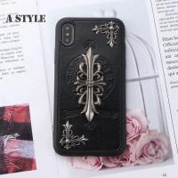 【Ready stock】Pop Chrome Hearts iPhone Case For iPhone6p/6splus/7/8/7P/8P/xr/x/xs/xs MAX PU Leather Protective Cover