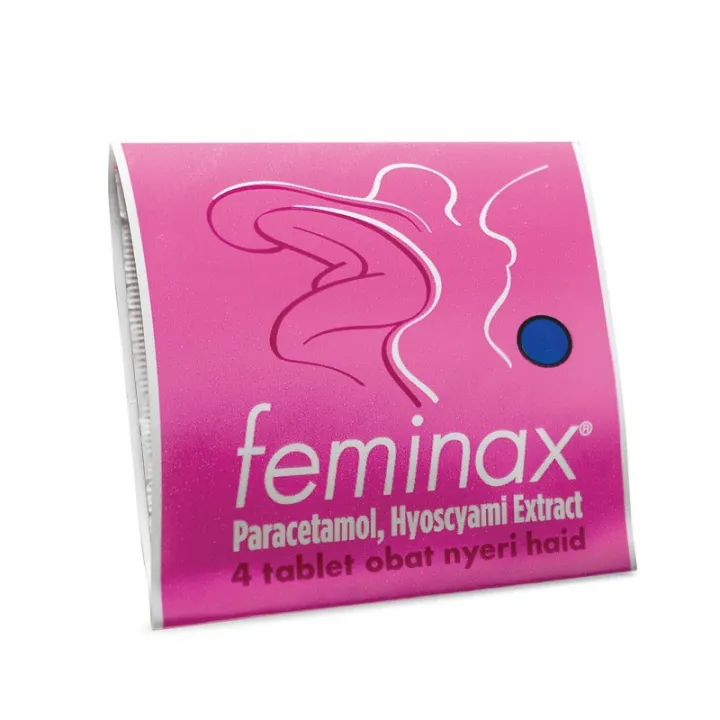 Feminax 4 Tablet Obat Nyeri Haid Menstruasi Keram Perut Mulas