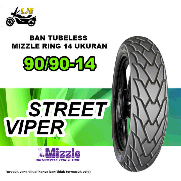 Ban Motor Matic 90/9014 Mizzle Street Viper Tubeless Ring 14 Ban