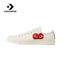 〖ของแท้อย่างเป็นทางการ〗CONVERSE CDG PLAY x CONVERSE 1970S Mens and Womens รองเท้าผ้าใบกีฬา C045 - The Same Style In The Mall