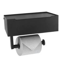 Paper Towel Holder Punch-Free Scratch Resistance Place Little Items Stainless Steel Toilet Phone Paper Roll Rack for Bathroom Docks Stands