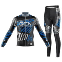 Pro Gcn ทีมฤดูใบไม้ร่วงขี่จักรยานย์ชุดเอี๊ยมกางเกง Ropa จักรยานเสือภูเขาย์9D เจลขี่จักรยานกางเกงแขนยาวสูท