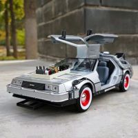 Welly 1:24 DMC-12 DeLorean เวลาเครื่องกลับไปในอนาคตล้อแม็กรถยนต์รุ่น D Iecast โลหะรถรุ่นของสะสมเด็กของเล่น Gifts888