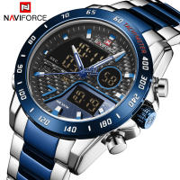 2020 Naviforce นาฬิกาหรูสำหรับผู้ชาย30เมตรกันน้ำกีฬานาฬิกาหรูจอแสดงผล LED นาฬิกาข้อมือบุรุษลำลองชายนาฬิกา Relógio