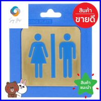 ป้ายห้องน้ำรวม ทองเหลือง S&amp;T 411UNISEX TOILET SIGN S&amp;T 411 BRASS **ลดราคาจัดหนัก **