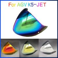 กระบังหน้าหมวกนิรภัยหน้ารถจักรยานยนต์สำหรับ AGV K5หมวกกันน็อกเครื่องยนต์เจ๊ทเกราะป้องกันรังสียูวีอุปกรณ์ตกแต่งกระจกบังแดด