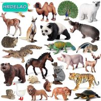 Action FiguresZZOOI NEW Simulation Wild Lion Animal Tiger Hedgehog Kangaroo Giraffe Hippo Elephant Action Figures Model Educational Toy for children Action Figures