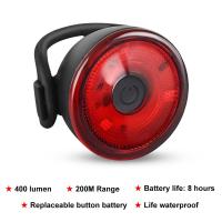 Outdoor Bicycle Light Battery Rearlight Cycling Tail Light Highlight Strong Light-flashing Bicycle Brake Safety Warning Light Lights Reflectors