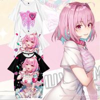 2023 newyumemi riamu 3D พิมพ์เสื้อยืดแฟชั่นฤดูร้อนแขนสั้นยอดนิยมญี่ปุ่นเกม streetwear Plus Size