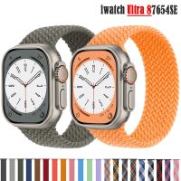 Strap for apple watch band 45mm 44mm 41mm 40mm 42mm 38mm Nylon elastic belt bracelet iwatch series 7 6 SE 8 Ultra 49mm Watchband Straps