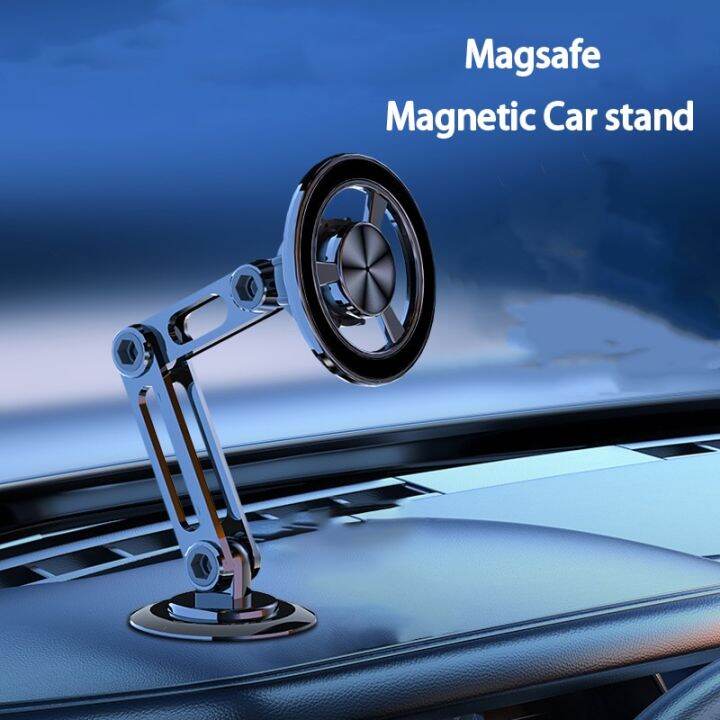 ที่วางโทรศัพท์ในรถแม่เหล็กโลหะแบบหมุนได้720ที่ตั้งโทรศัพท์มือถืออเนกประสงค์พับได้ช่องแอร์ติดแม่เหล็กที่รองรับระบบ-gps