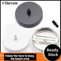 V-ELECTRONIC โลหะสำหรับตกแต่ง ที่วางหลอดไฟ LED ตัวแปลงซ็อกเก็ต กลมกลมๆ ที่ยึดไฟเพดาน บ้านในบ้าน ชิ้นส่วนไฟแขวน ฐานไฟแบบเบา สำหรับแผงฐานติดตั้งไฟ