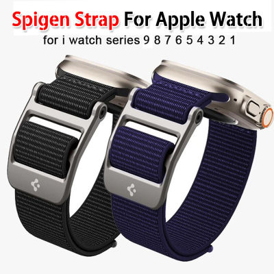 Spigen DuraPro สายยืดได้สำหรับนาฬิกา Apple ขนาด49มม. 45มม. 44มม. 42มม. 41มม. 40มม. 38มม. วงดนตรีสำหรับ Iwatch นาฬิกาไนลอนซีรี่ส์9 8 7 6 /Se/ 5/4