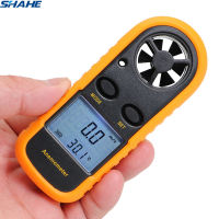 SHAHE Handheld Anemometer Wind Speed Meter Anemometer Anemometro 30ms Temperature Tester -10 ~ 45C Wind Meter LCD Backlight