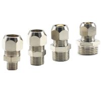 2pcs M5/M6 /M8/M10/M12 Male Metric Thread To 4/6/8/10/12mm Nickel Plated Brass Compression Union Fitting