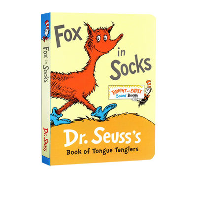 English original Dr Seuss fox in socks English reading enlightenment paper book Liao Caixing book list Dr. Seuss parent-child reading picture book