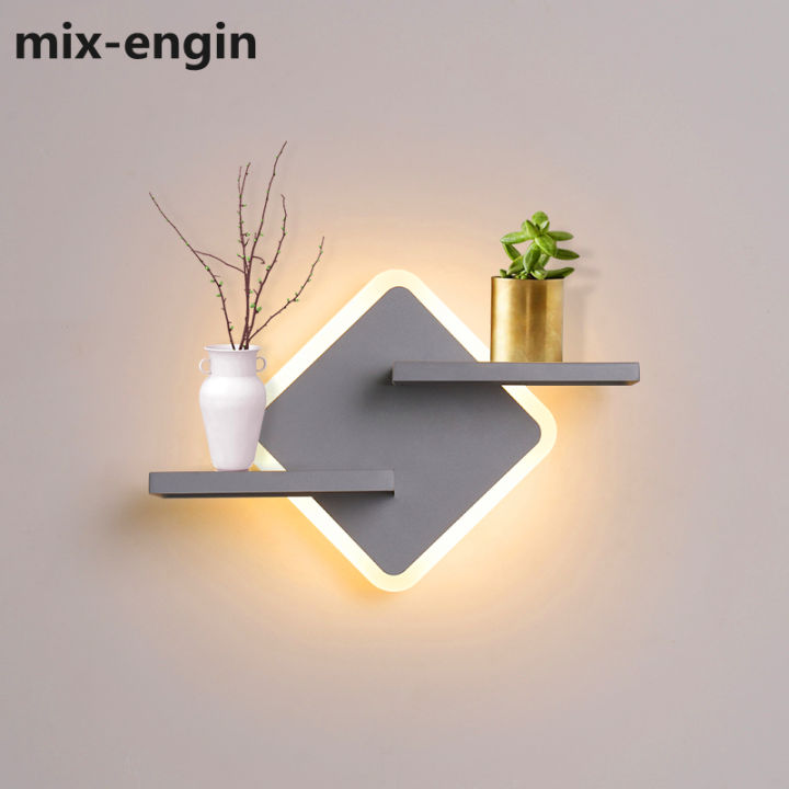 mix-engin LED Wall Lights Living Room Bedroom Bedside Pink White Lighting  Lamp Luminaire Wandlamp Sconce DropShipping No Plant Cartoon 