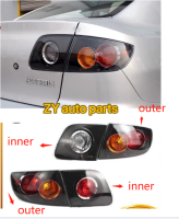 ไฟท้ายไฟเบรกโคมไฟด้านนอกกันชนหลังไฟท้ายสำหรับมาสด้า3 BK ซีดาน2004 2005 2006 2007 2008 2009 2010