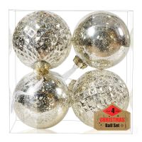 Esferas Navidenas Plastic Ball 10CM Christmas Ornaments New Year Hanging Bauble Pendants Xmas Decor for Home Adornos Navidad