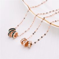 【Preflow ornament】 HotThree Round Accessories Cubic ZirconiaChainWomen KoreanFashionLadies Jewelry