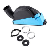 Surface Cutting Slotted Dust Shroud 4 Inch to 5 Inch Dust Attachment Cover Hood Blue&amp;Black for 100/125 Angle Grinder