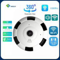 Nielect Camera Mini WIFI Mắt Cá Góc Rộng V380 Pro 2MP 360 Camera CCTV Toàn thumbnail
