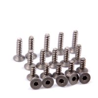 M3 x 6 8 10 12 15mm GR2 Ti Titanium Countersink Flat Head Allen Hex Socket Self Tapping Screws Bolts Nails Screws  Fasteners