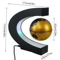 Magnetic Levitation Floating Globe Learning Geographic World Map Globe With C Shape Desktop Stand And Led Light Electronic Antigravity Led Lamp Novelty Ball Light World Map Globe C Shape Globe