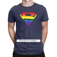 Cool Super Queer T Shirt Men Cotton T Shirt Rainbow Gay Lesbian Pride Lgbtq Lgbt Camisas Tshirts