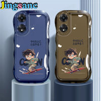 Jingsanc เคสใสสำหรับ OPPO A78 5G/OPPO A58 5G สำหรับกีฬารูปแบบเด็กเล่นสเกตเย็นเคสนิ่มใส่โทรศัพท์ TPU ป้องกันเลนส์กันชนลมกันกระแทกฝาหลัง Oppo A78 5G/Oppo A58 5G X6-1