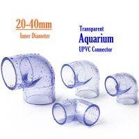 PVC Elbow Transparent for Aquarium Clear PVC Fitting Pipe Connector Inner Diameter 20mm to 40mm