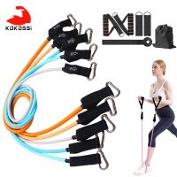 【CW】 KoKossi 150LBS/200LBS 11Pcs/Set Resistance Bands Exercise Training Gym Muscle Pull Rope