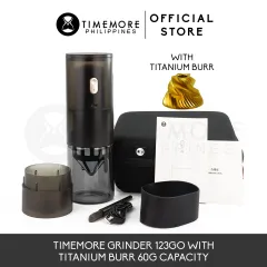 Timemore Grinder Go Portable Electric Coffee Grinder, E&B Stainless Steel  Conical Burr, Adjustable Coarseness, Portable Burr Coffee Grinders for  Household, Capacity 60g (Black) 