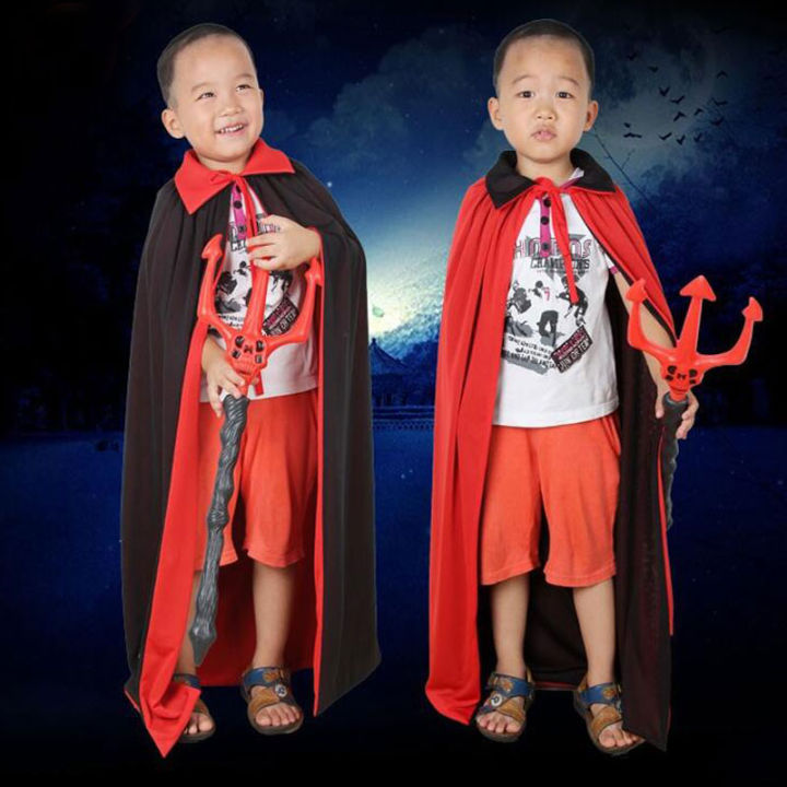 umorden-child-kids-black-red-reversible-goth-vampire-cloak-cape-boys-girls-unisex-halloween-christmas-costumes-fancy-dress