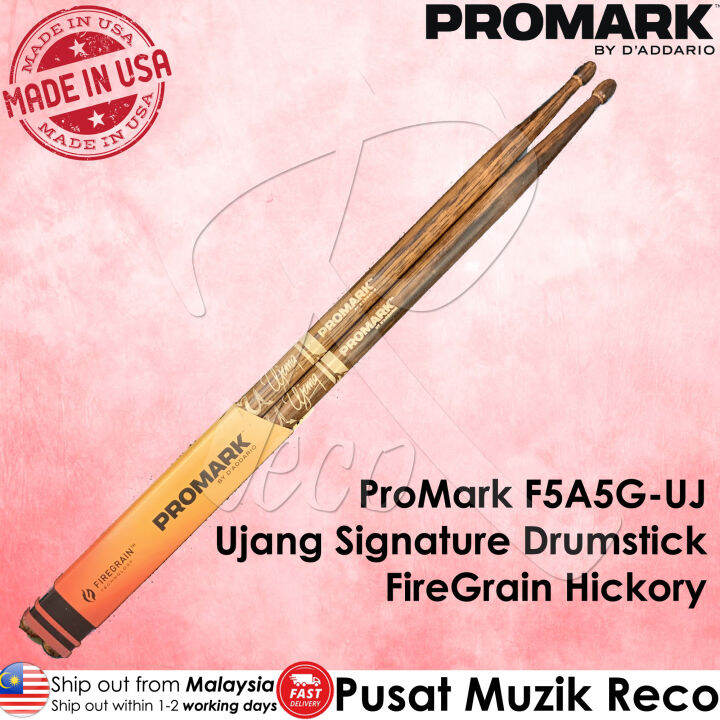 ProMark F5A5GUJ Ujang Signature Drumstick FireGrain Hickory Drum Stick
