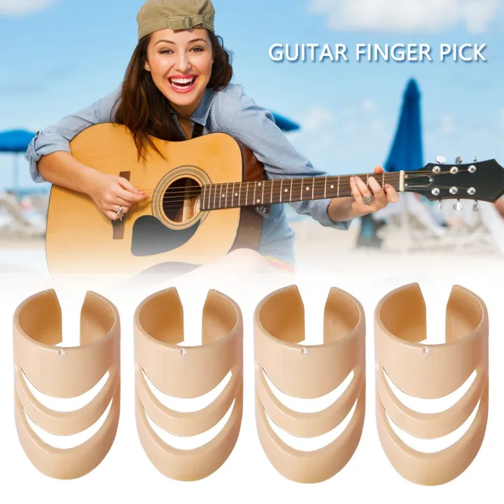 4X Alaska Pik Finger Pick For Bass Acoustic Electric Guitar Sted Finger Protector Musical