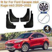 4X สำหรับฟอร์ดเอสเคป Mk4 Kuga Mk3 2020 ~ 2022แผ่นกันโคลนล้อรถยนต์บังโคลนบังโคลนล้อหลังด้านหน้าอุปกรณ์เสริมรถยนต์