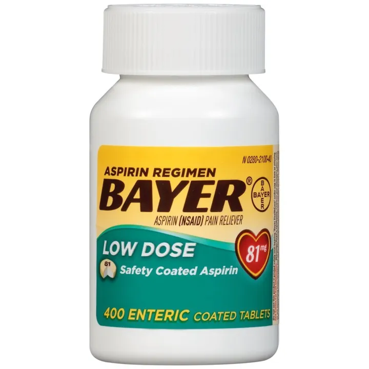 BAYER ASPIRIN LOW DOSE 81mg 400 TABLETS ORIGINAL Lazada Indonesia