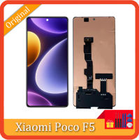 6.67 “Amoled สำหรับ Xiaomi Poco F5ชิ้นส่วนจอสัมผัสแอลซีดีของเครื่องแปลงดิจิทัลสำหรับ Mi Poco F5 23049PCD 8G จอสำรอง