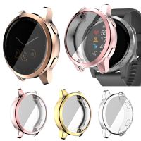 Protective Case For Garmin Venu 2 / 2S Smart Watch TPU Plating Protection Frame For Garmin Vivoactive 4S / 4 Bumper Accessories Wires  Leads Adapters