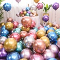 100 pieces 5/10/12 inch metal balloon golden silver Metallic balloon birthday party wedding latex balloons 100 pcs decoration