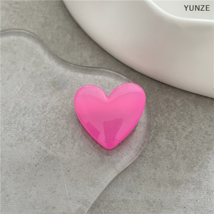 yunze-กิ๊บติดผมปากเป็ด-y2k-กิ๊บติดผมรูปหัวใจกิ๊ฟหนีบผมหัวใจสีลูกอมหวานแหวววสำหรับเด็กผู้หญิงในฤดูร้อนที่น่ารักเครื่องประดับผม