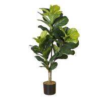 [COD] พืชประดิษฐ์ประดิษฐ์ใบซอต้นไม้มะเดื่อต้นไม้พลาสติกปลอม Ficus Lyrata