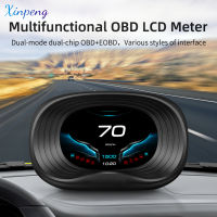 Xinpeng ระบบ Obd เป็นสากลแสดงผลบนรถแบบ Hud Hd,เครื่องวัดความเร็วอุปกรณ์อิเล็กทรอนิกส์