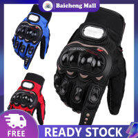 【?Baic?】Motorcycle Riding Gloves Non-slip Wear-resistant Anti-fall Full Finger Gloves For Skiing Skating Fishing