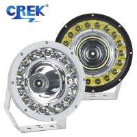 ☃ CREK 9 Inch LED Searchlight Ship Car 12V 24V Off Road Marine Round Search Light For ARB 4x4 Volvo Truck Boat Honda Ford Lorry RV