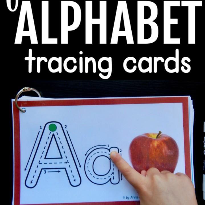 Reusable Laminated Alphabet Letters Tracing Flashcards (Back to Back ...